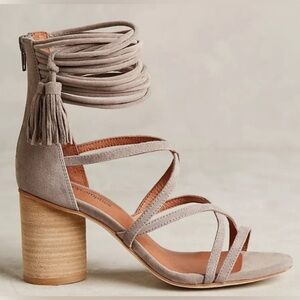 Jeffery Campbell Leather Ankle Strap Sandal 7.5